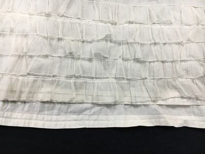 Lot 87 - A white cotton afternoon dress, English, circa 1812-13