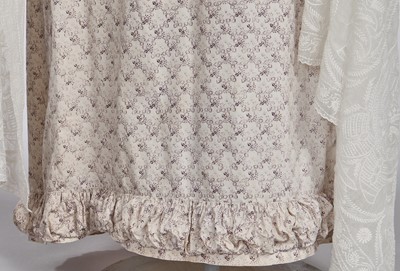 Lot 675 - A roller-printed cotton day dress, French or English, circa 1810-12