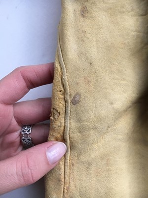 Lot 19 - A pair of gentleman's doeskin riding breeches, 19th century