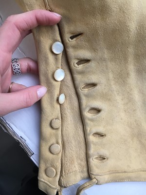 Lot 19 - A pair of gentleman's doeskin riding breeches, 19th century