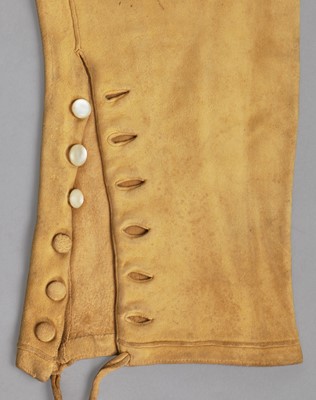 Lot 19 - A pair of gentleman's doeskin riding breeches, 19th century