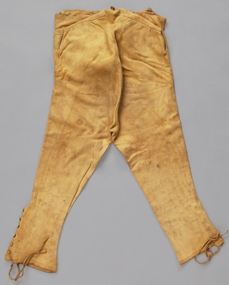 Lot 19 - A pair of gentleman's doeskin riding breeches, 19th century