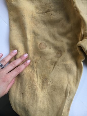 Lot 19 - A pair of gentleman's doeskin riding breeches, 19th century