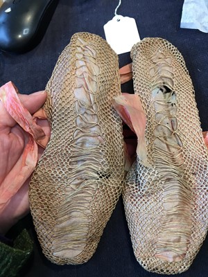 Lot 117 - Four pairs of shoes, 1820s-30s