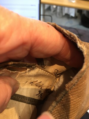 Lot 117 - Four pairs of shoes, 1820s-30s