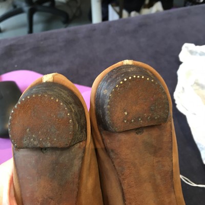 Lot 92 - Four pairs of slippers, 1810-1820