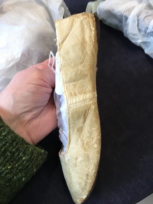 Lot 92 - Four pairs of slippers, 1810-1820