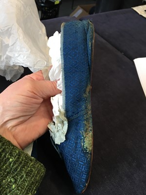 Lot 92 - Four pairs of slippers, 1810-1820