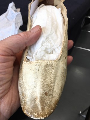 Lot 92 - Four pairs of slippers, 1810-1820