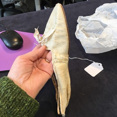 Lot 92 - Four pairs of slippers, 1810-1820