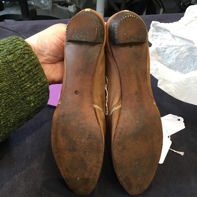 Lot 92 - Four pairs of slippers, 1810-1820