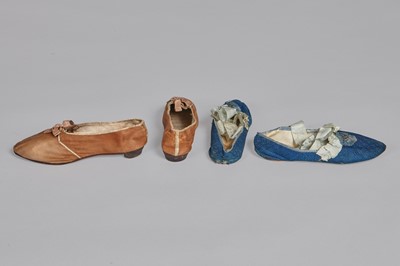 Lot 92 - Four pairs of slippers, 1810-1820