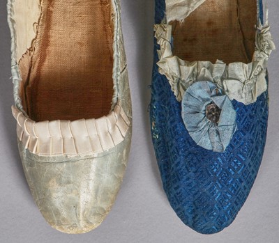 Lot 92 - Four pairs of slippers, 1810-1820