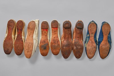 Lot 92 - Four pairs of slippers, 1810-1820