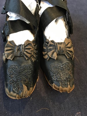 Lot 118 - A group of footwear, 1800-1880s