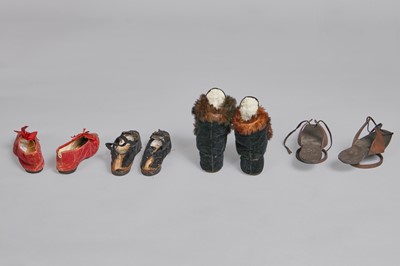 Lot 118 - A group of footwear, 1800-1880s