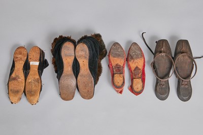 Lot 118 - A group of footwear, 1800-1880s