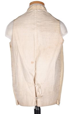 Lot 374 - A gentleman's embroidered satin waistcoat,...