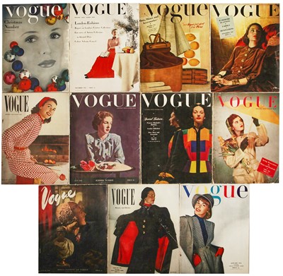 Lot 14 - British Vogue, 1944, near complete run