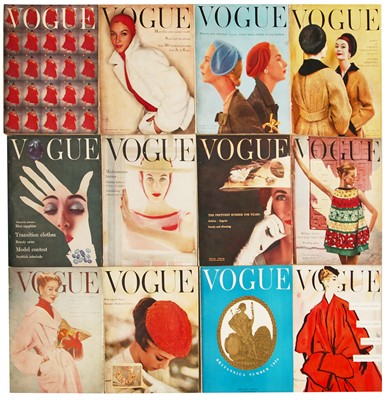 Lot 26 - British Vogue, 1954, complete run