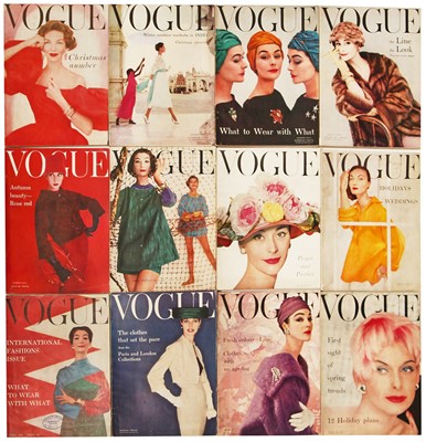 Lot 28 - British Vogue, 1956, complete run