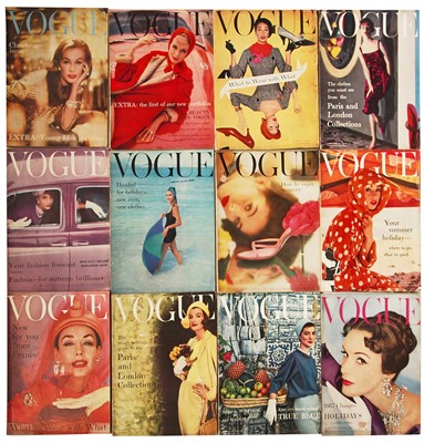 Lot 29 - British Vogue, 1957, complete run