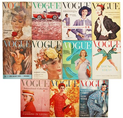 Lot 31 - British Vogue 1959, near complete run