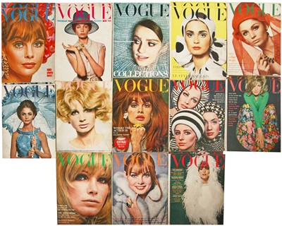 Lot 45 - British Vogue 1965, near complete run