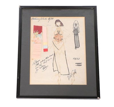 Lot 59 - A matching Bill Gibb sketch for the printed...