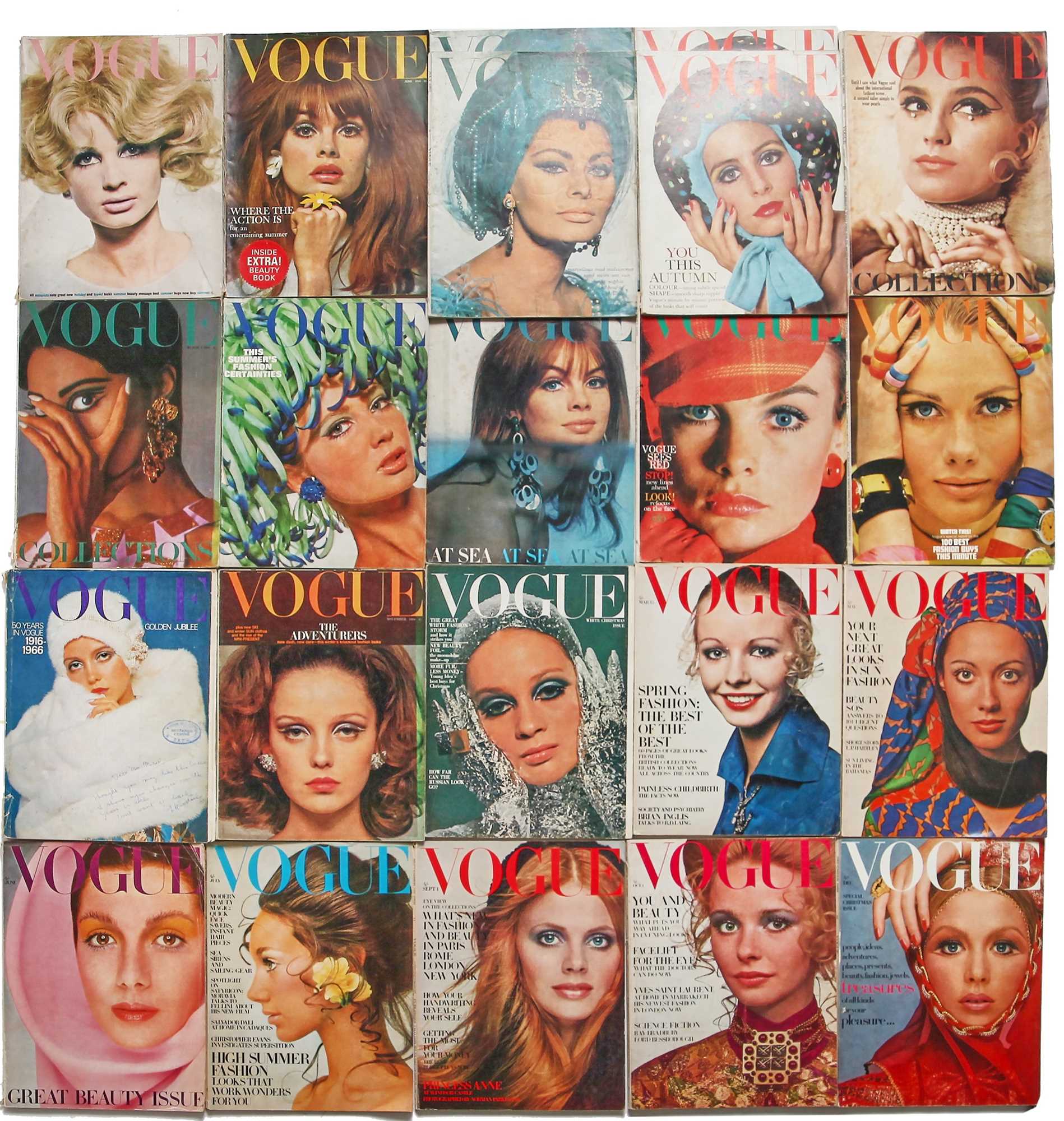 Lot 46 - British Vogue 1965 to 1969, part runs