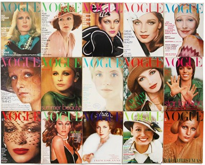 Lot 49 - British Vogue 1973, near complete run