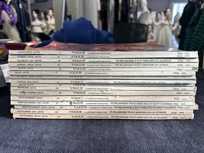 Lot 52 - British Vogue 1975, complete run