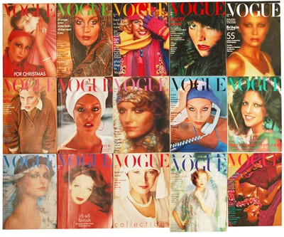 Lot 53 - British Vogue 1975, near complete run