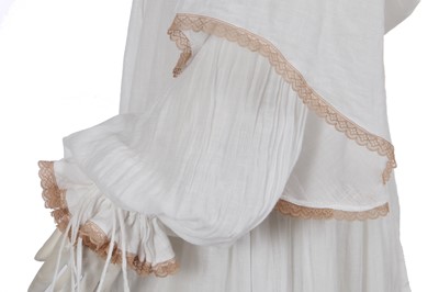 Lot 494 - A Biba white muslin maxi dress, circa 1970