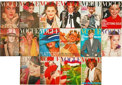 Lot 55 - British Vogue 1977, complete run