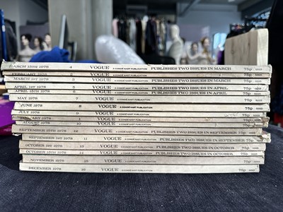 Lot 56 - British Vogue 1978, complete run