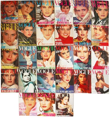 Lot 67 - A large group of 1980s British Vogue incomplete runs and wedding book