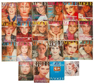 Lot 67 - A large group of 1980s British Vogue incomplete runs and wedding book