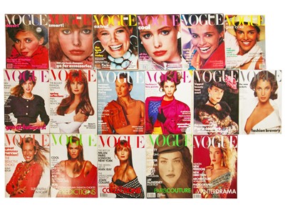Lot 67 - A large group of 1980s British Vogue incomplete runs and wedding book