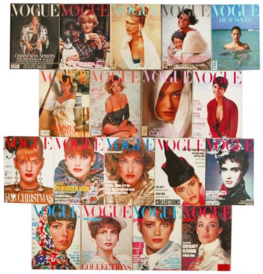 Lot 67 - A large group of 1980s British Vogue incomplete runs and wedding book