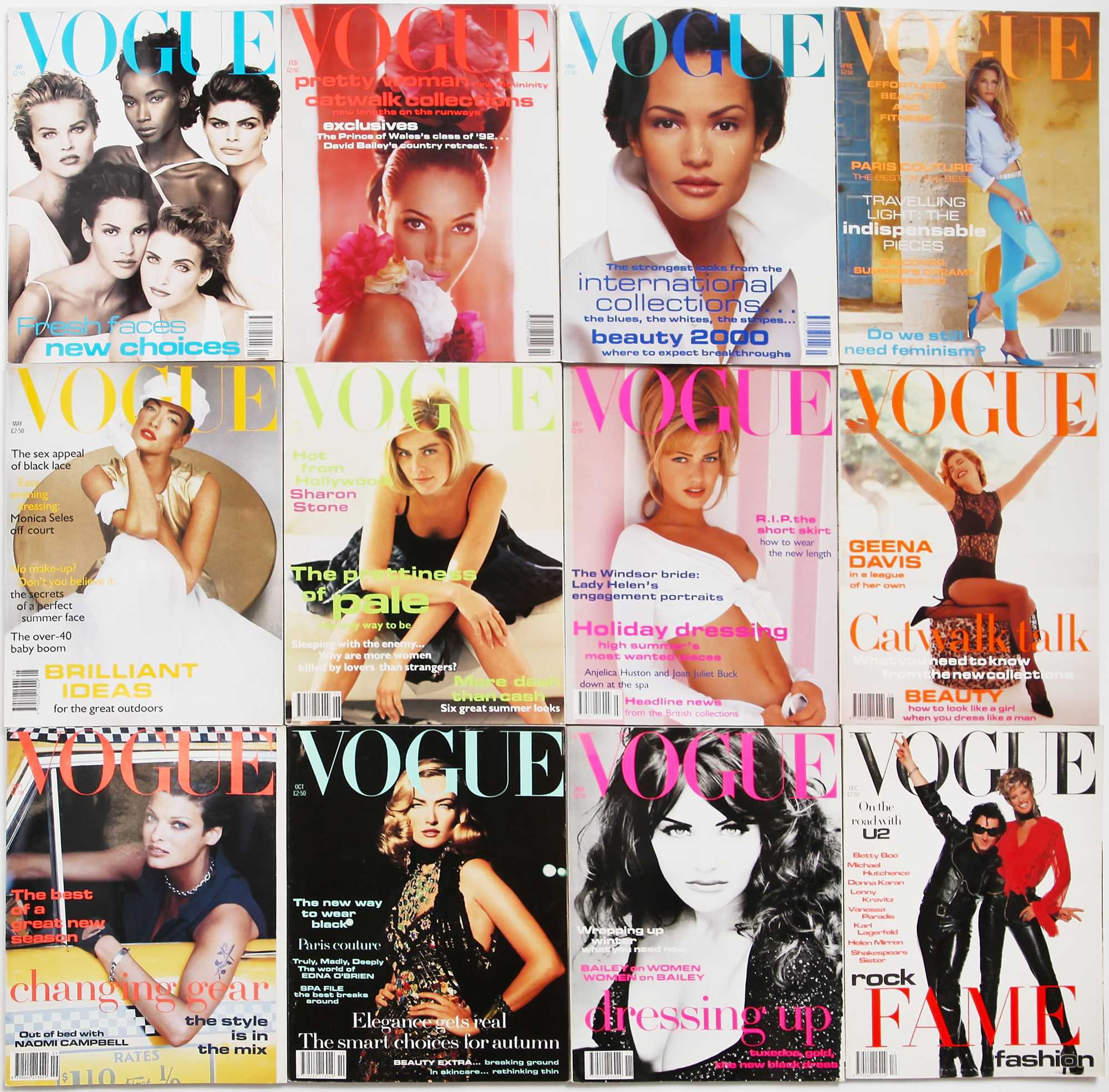 Click for high resolution Lot 71 - British Vogue 1992, complete run