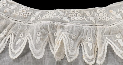 Lot 380 - A good group of whiteworked and lace...