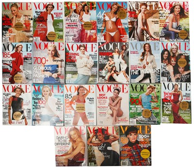 Lot 82 - American Vogue 1990, 1991, 1998 and 1999, incomplete runs