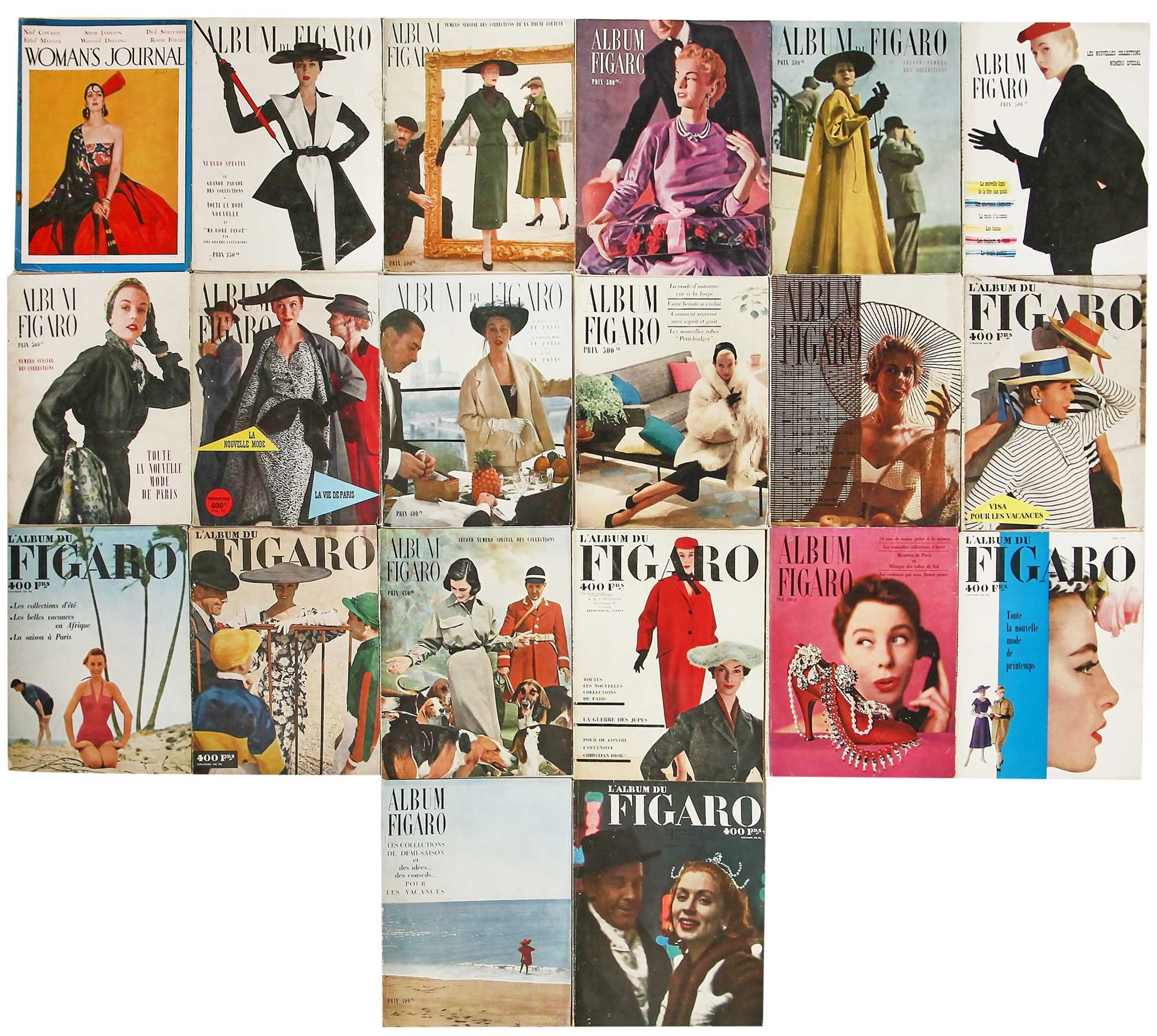 Click for high resolution Lot 21 - Album du Figaro and l'Officiel, dating from the 1940s