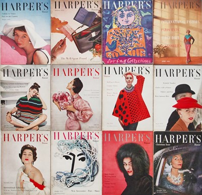 Lot 87 - Harper's Bazaar 1954, complete run