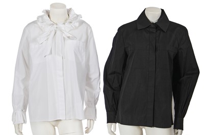 Lot 154 - Two Chanel by Karl Lagerfeld cotton blouses, modern