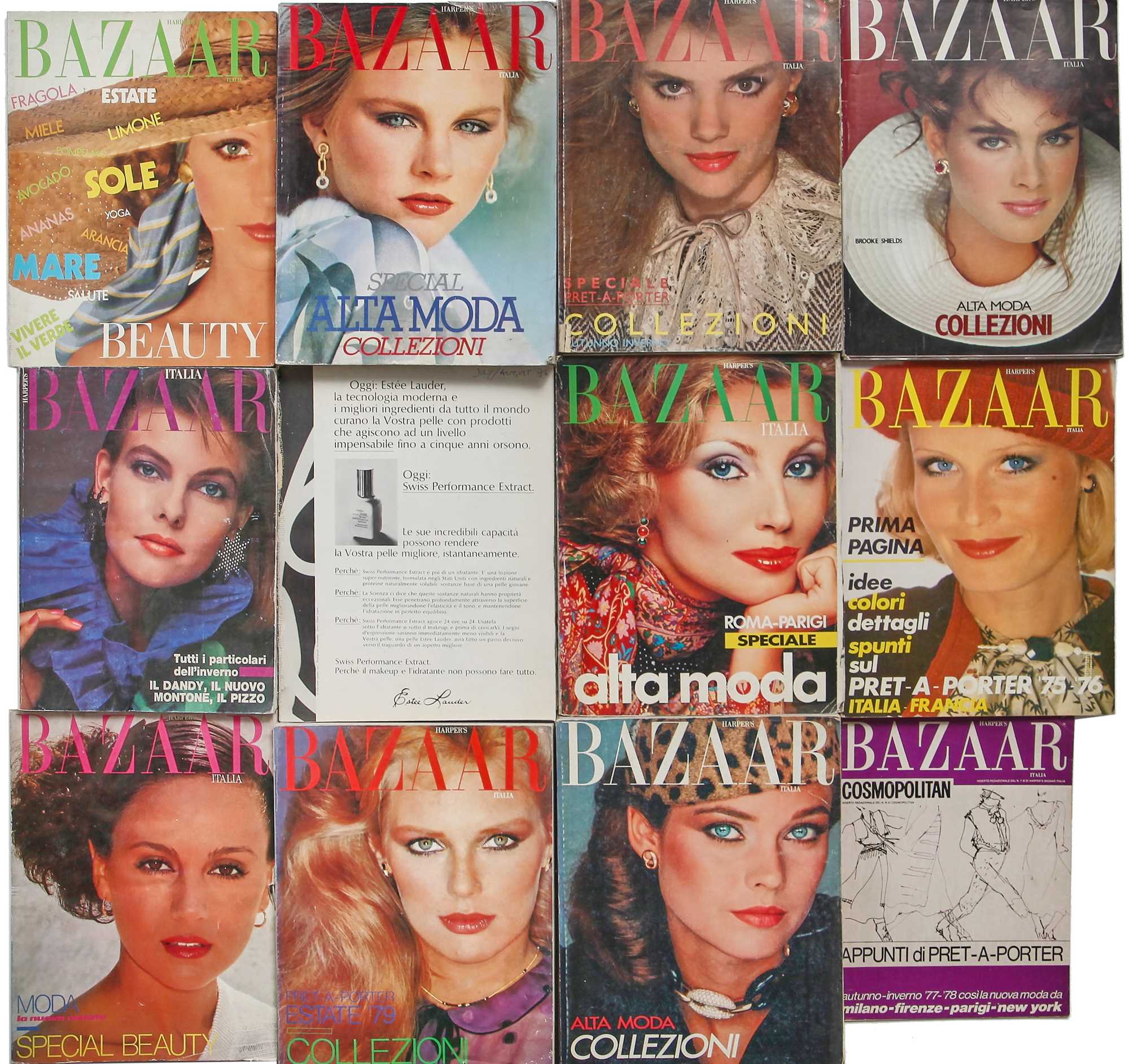 Click for high resolution Lot 93 - L'Official and Harper's Italia, 1970s-1990s