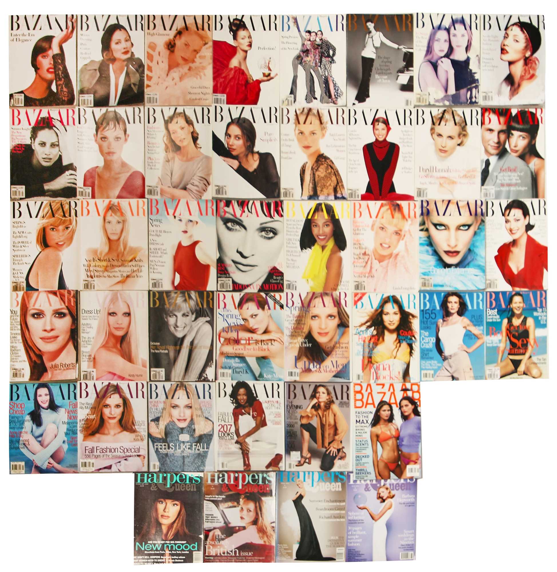 Click for high resolution Lot 95 - Harper's Bazaar, 1992-2000