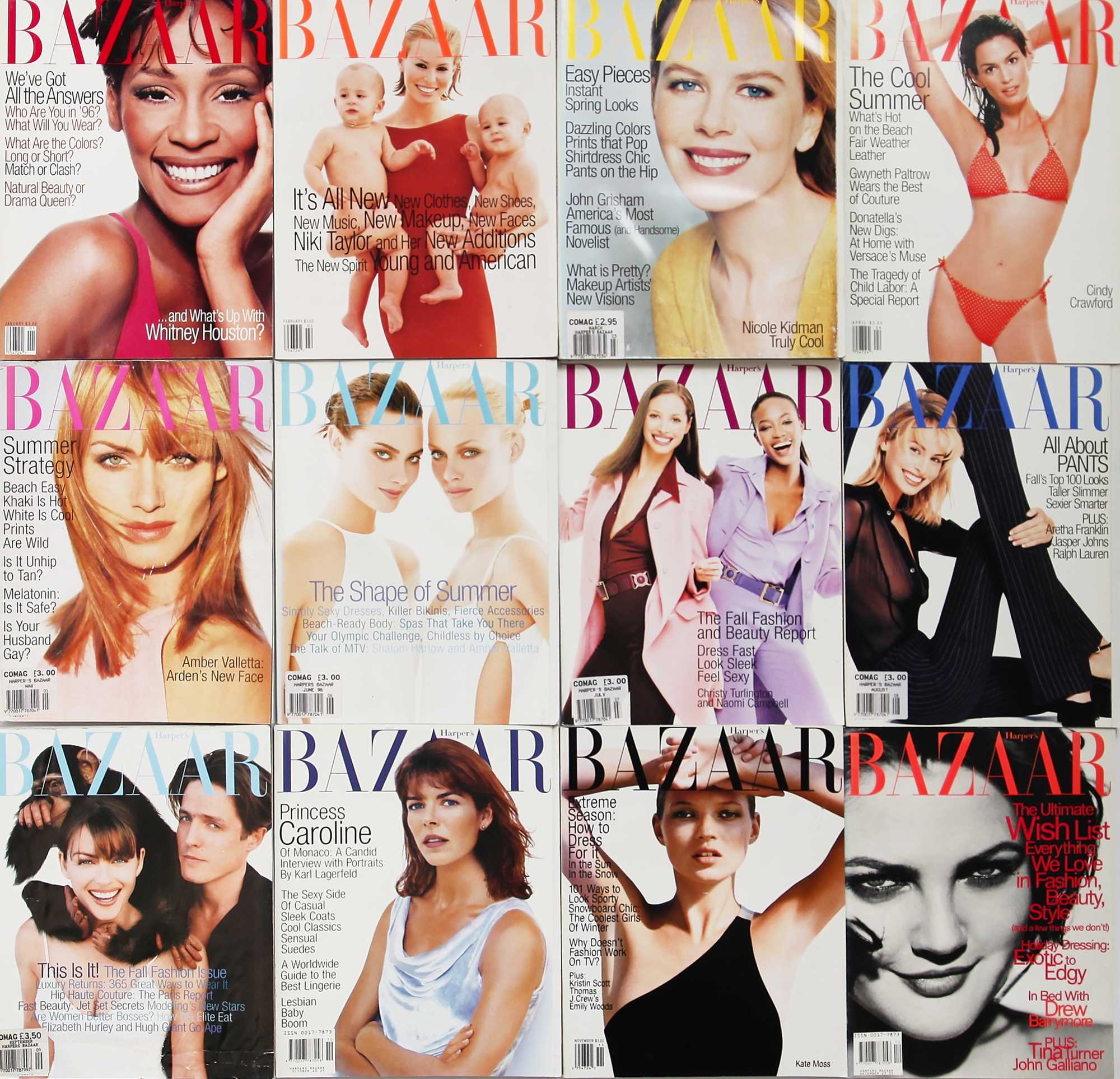 Click for high resolution Lot 96 - Harper's Bazaar 1996, complete run