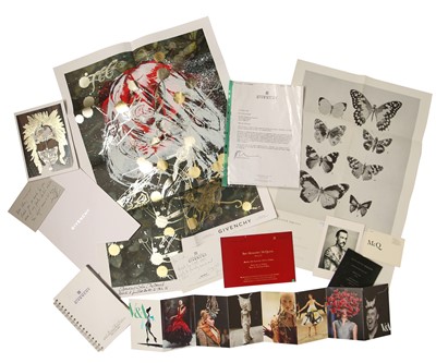 Lot 106 - A group of Alexander McQueen and Givenchy ephemera, 1990s-2010s